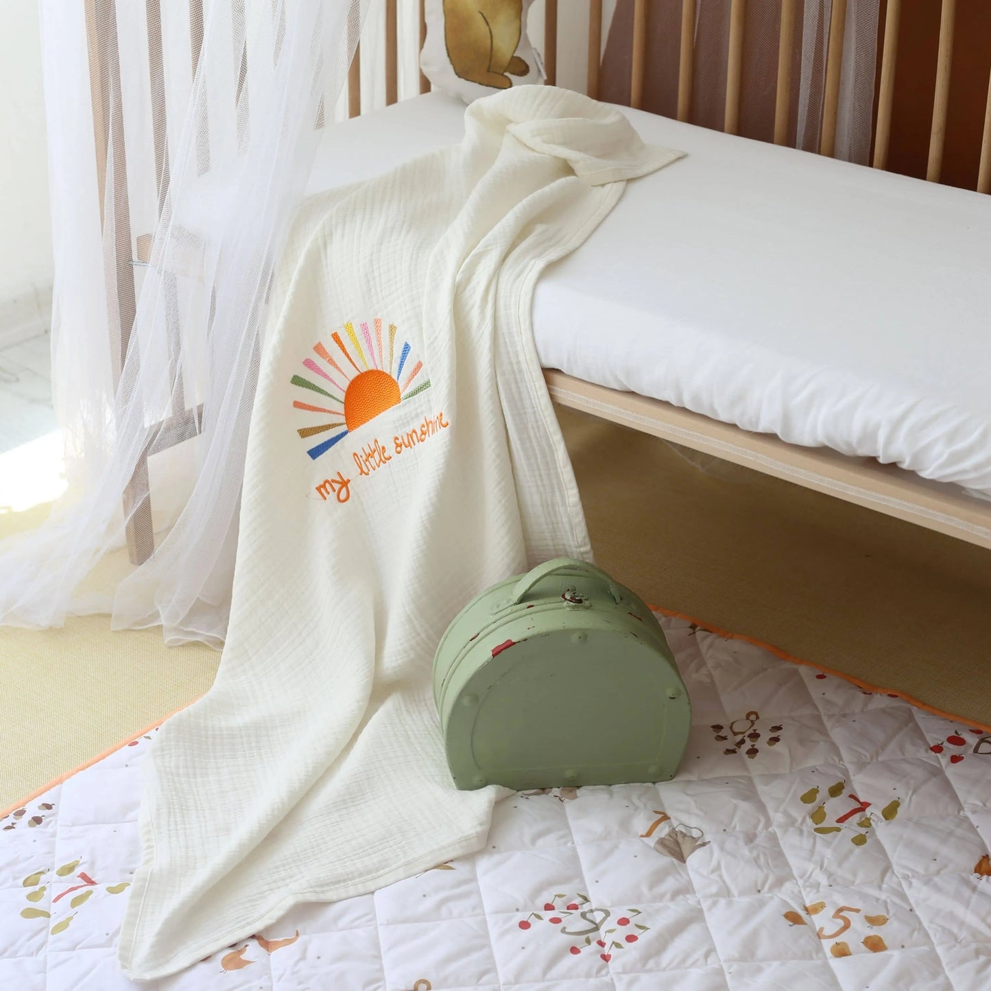 My Little Sunshine - Krem 4 Katlı Müslin Battaniye