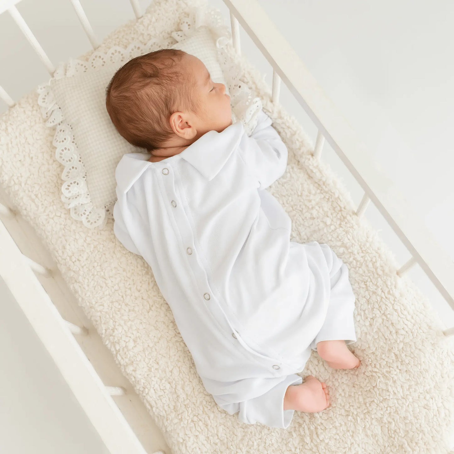 Beyaz Yenidoğan Unisex Hastane Çıkış Seti