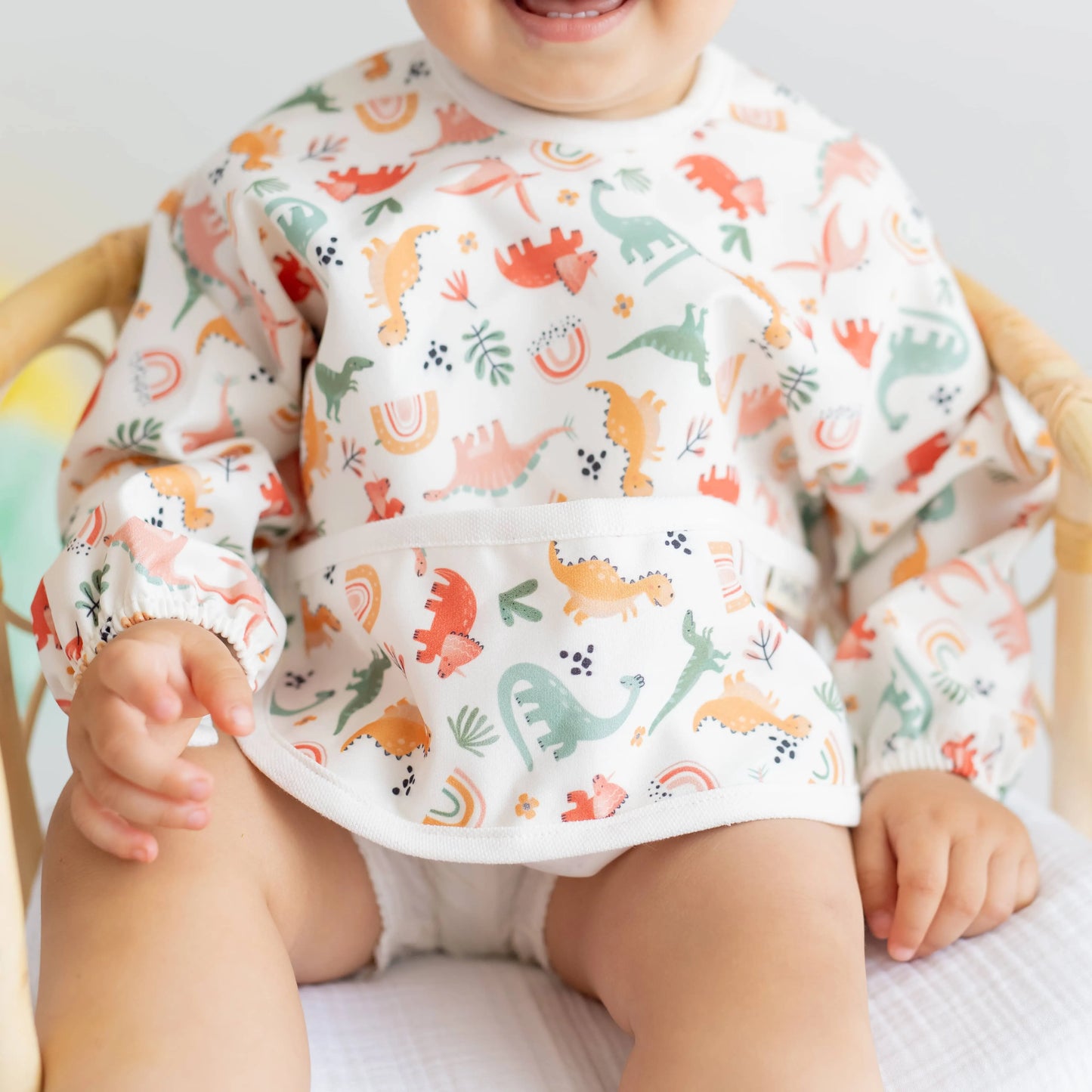 Dino Su Geçirmez Uzun Kollu Mama ve Aktivite Önlüğü