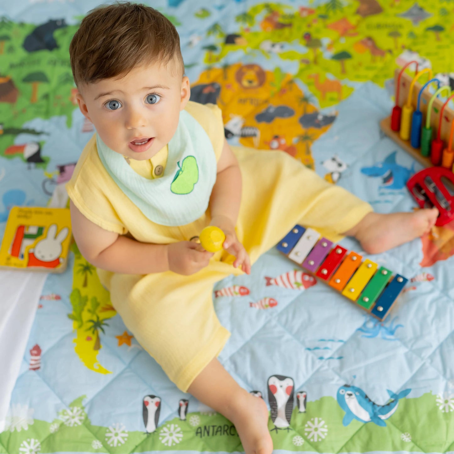 Sarı Pamuk Müslin Tulum