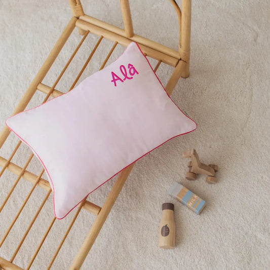 Soft Pembe Pamuk Müslin Bebek Yastık Kılıfı