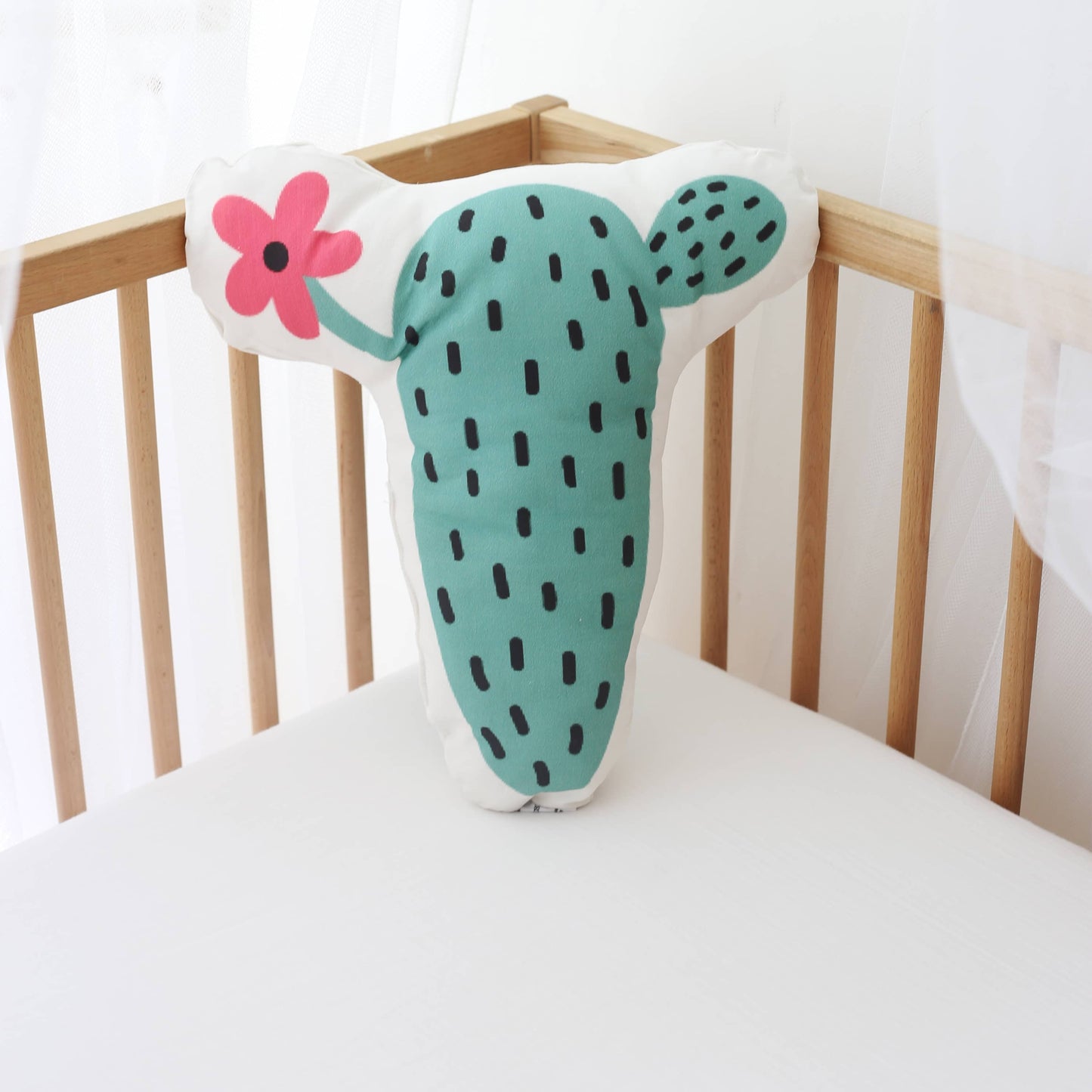 Kaktüs Dekoratif Çıngıraklı Yastık