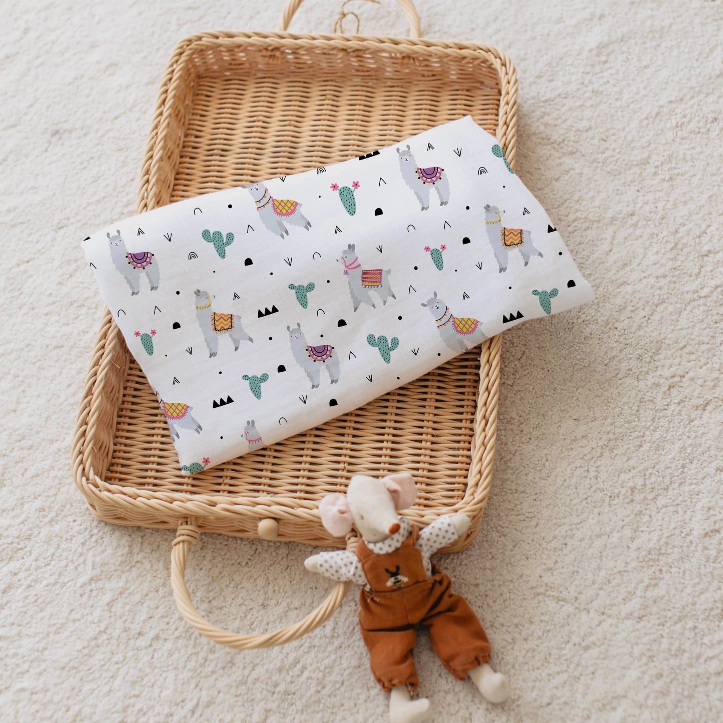 Lama Pamuk Müslin Örtü