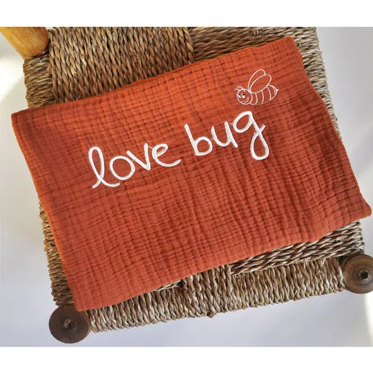 Love Bug - Kiremit 4 Katlı Müslin Battaniye