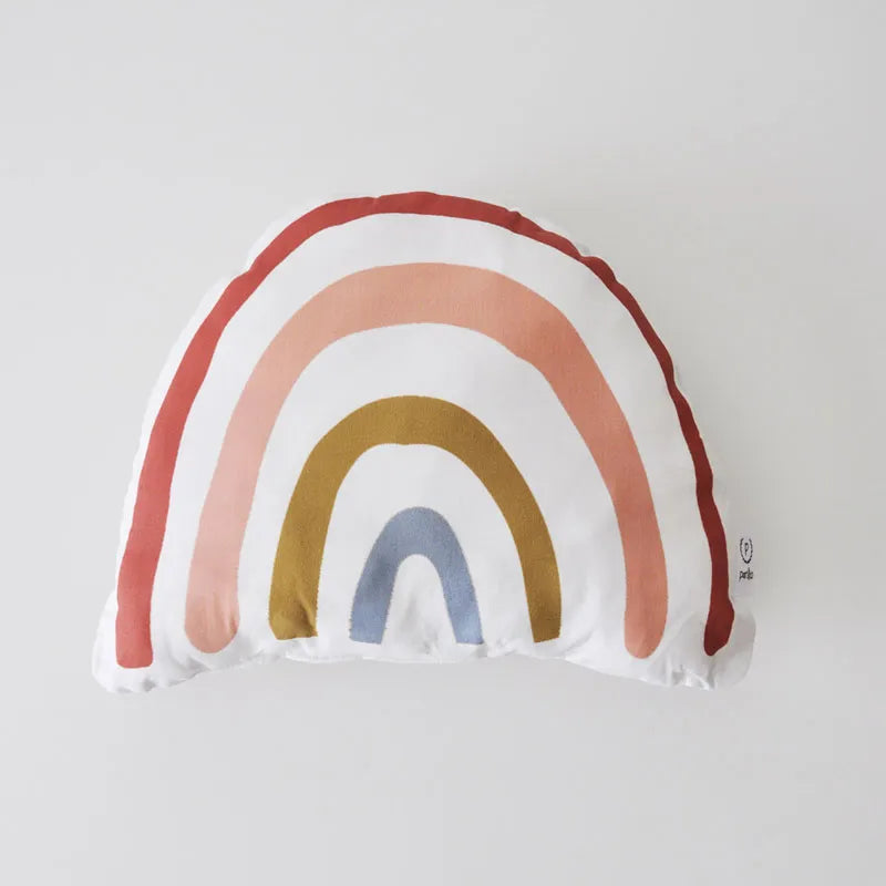 Pembe Gökkuşağı Dekoratif Çıngıraklı Yastık