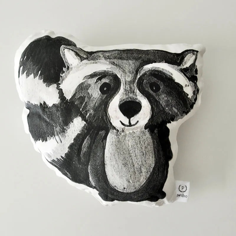 Rakun Dekoratif Çıngıraklı Yastık