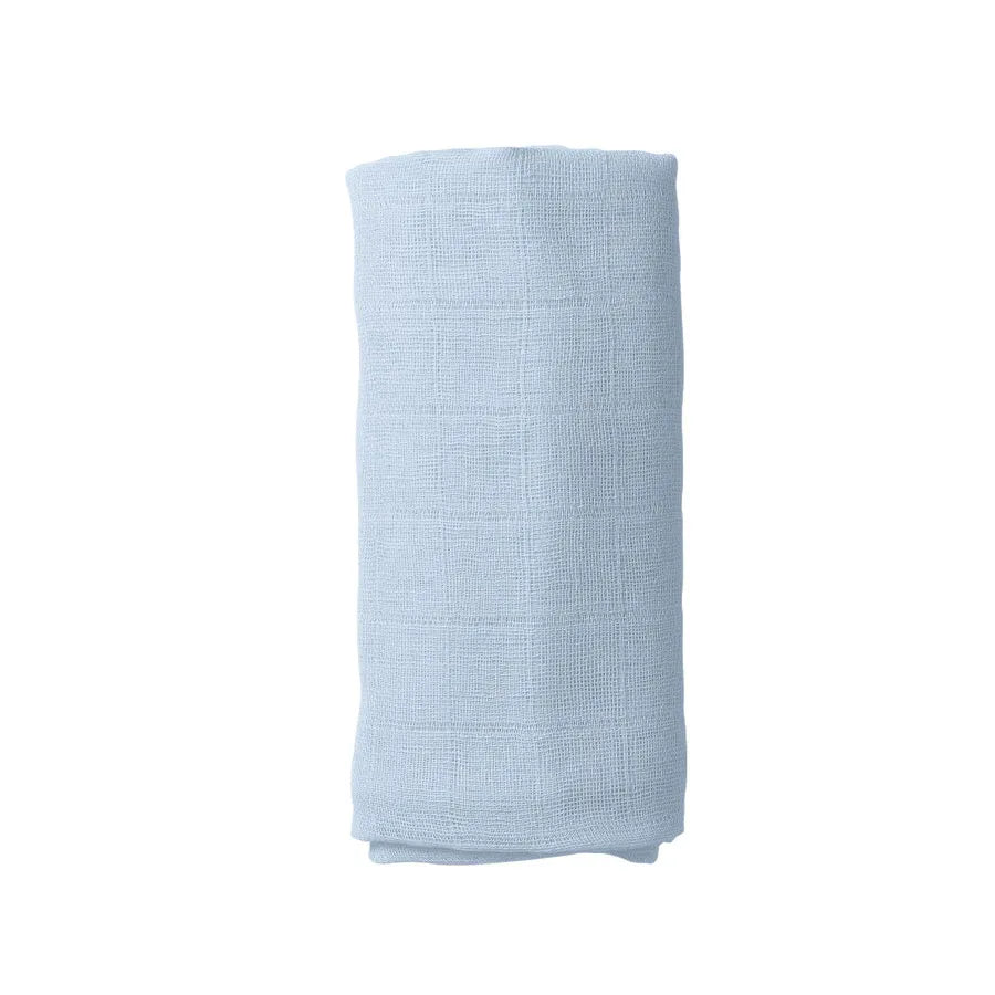 Sonsuz Mavi Pamuk Müslin Örtü