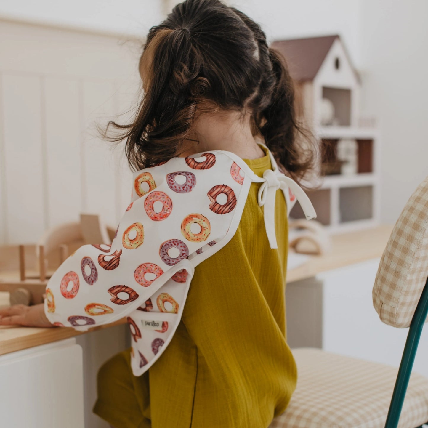 Donut Su Geçirmez Uzun Kollu Mama ve Aktivite Önlüğü