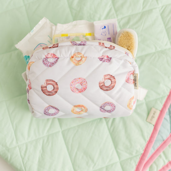 Donut Su Geçirmez Bebek Bakım Çantası ve Mama Önlüğü Seti
