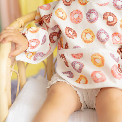 Donut Su Geçirmez Bebek Bakım Çantası ve Mama Önlüğü Seti