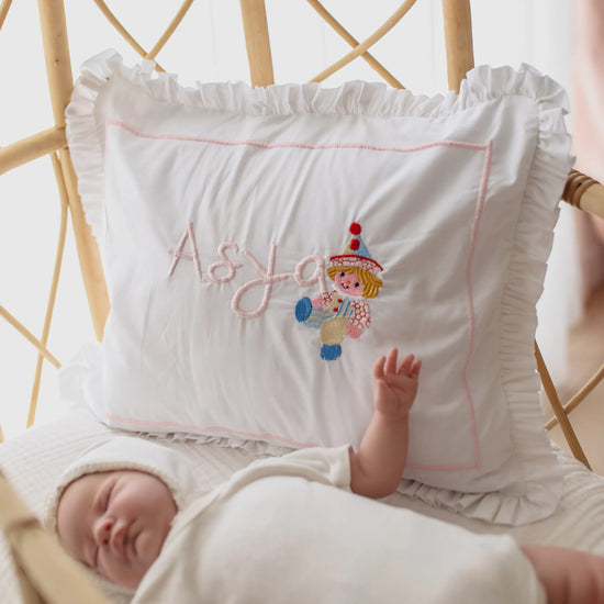 Dekoratif & Takı Kişiselleştirilebilir Bebek Yastık Kılıfı