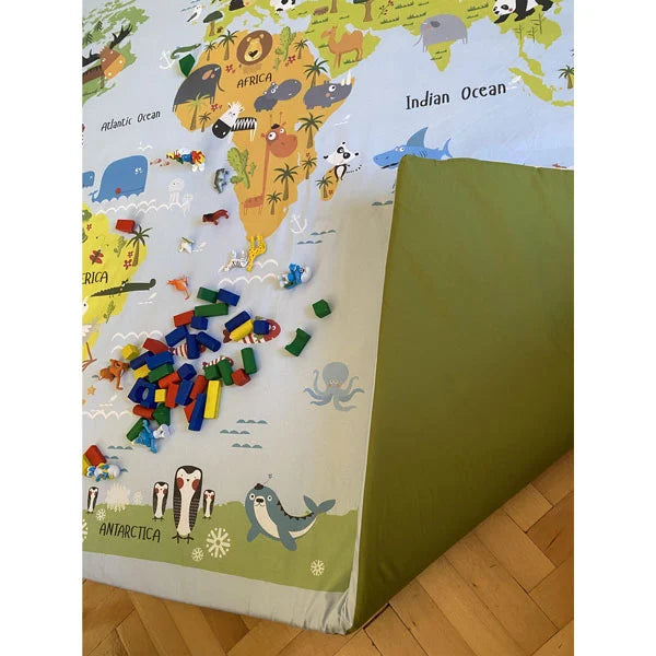 Dünya Haritası Eğitici Oyun Halısı 140x200 cm