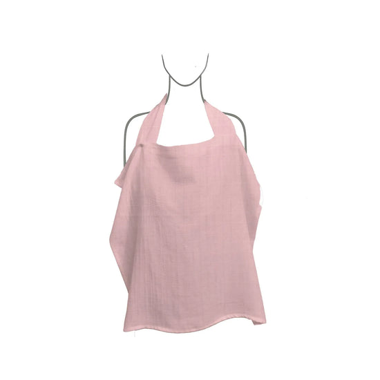 Soft Pembe Pamuk Müslin Emzirme Önlüğü